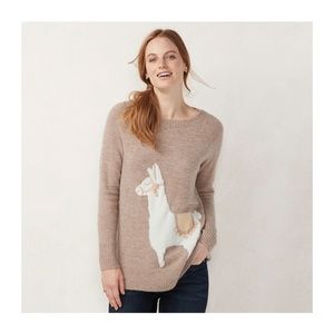 NWT LC Lauren Conrad Sweater - Llama